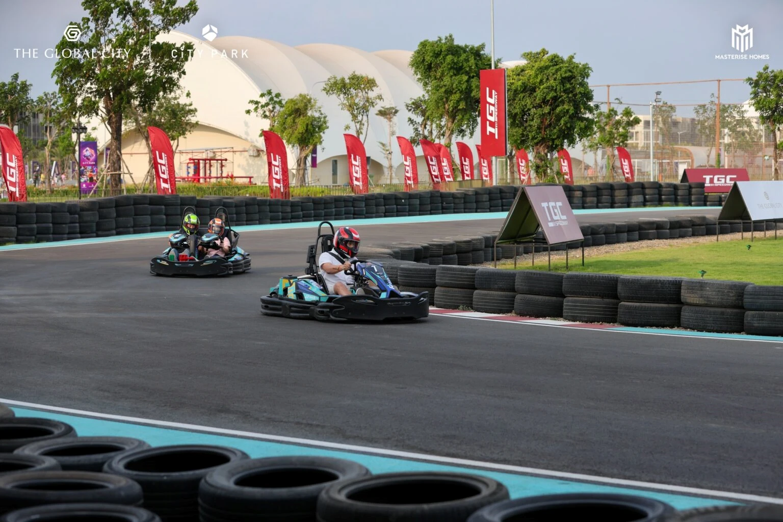 Duong dua Go kart tai City Park