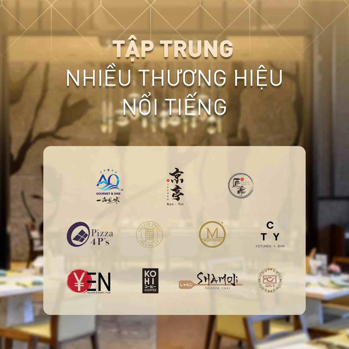 Phố thương mại Soho hiện đại thu hút nhiều thương hiệu nổi tiếng