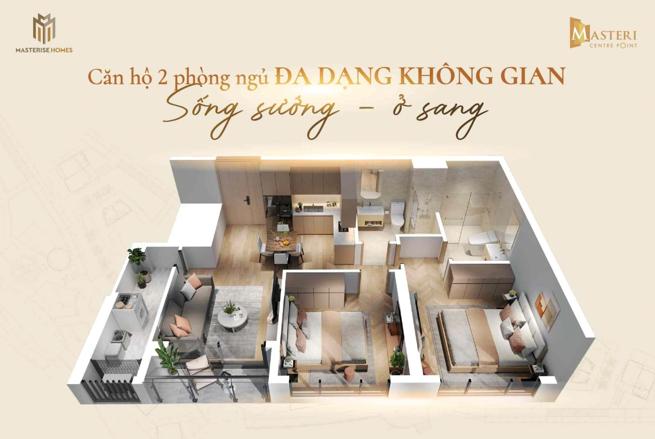 Thiết kế căn hộ tại Masteri Centre Point