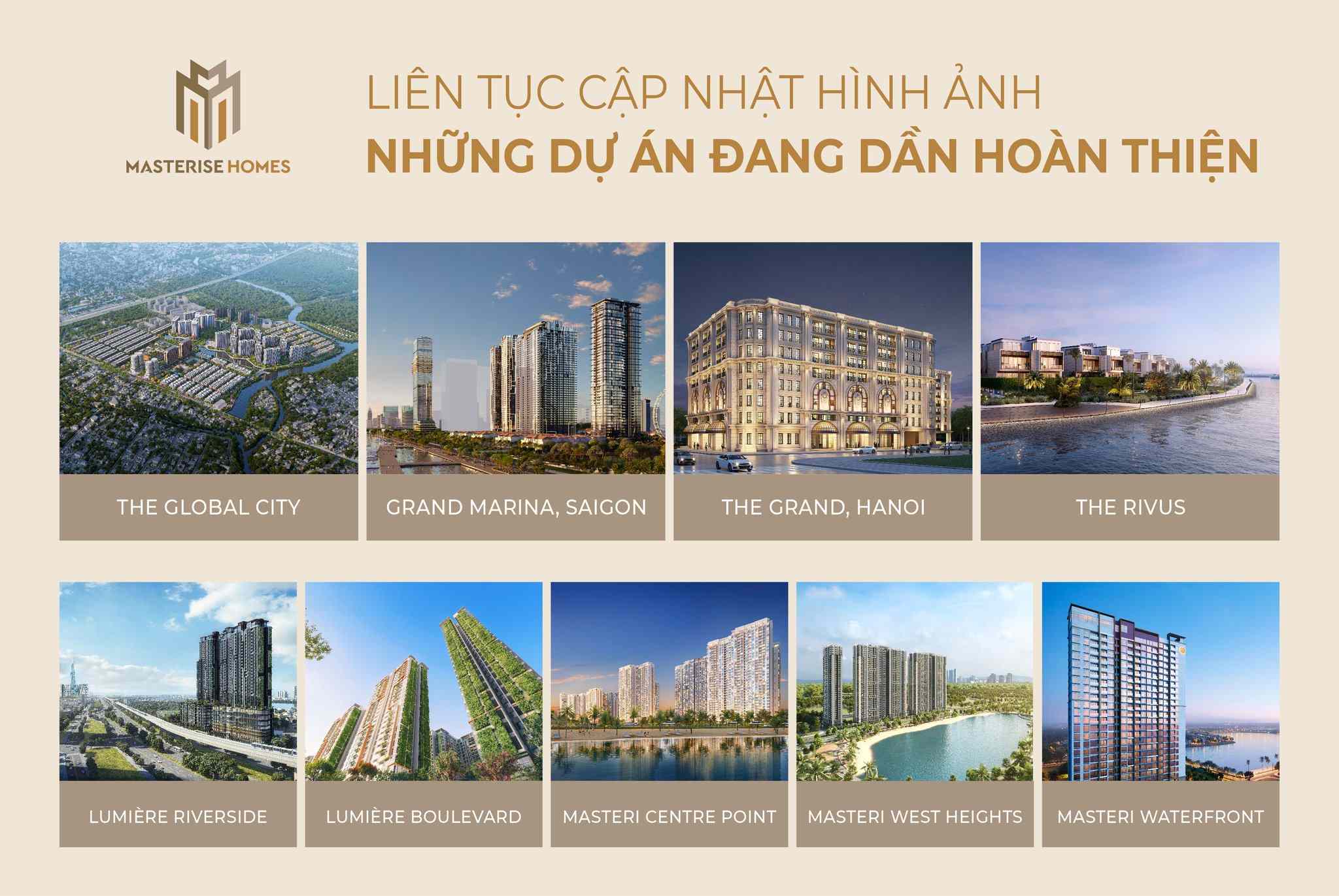 Các dự án nổi bật đáng tự hào của chủ đầu tư