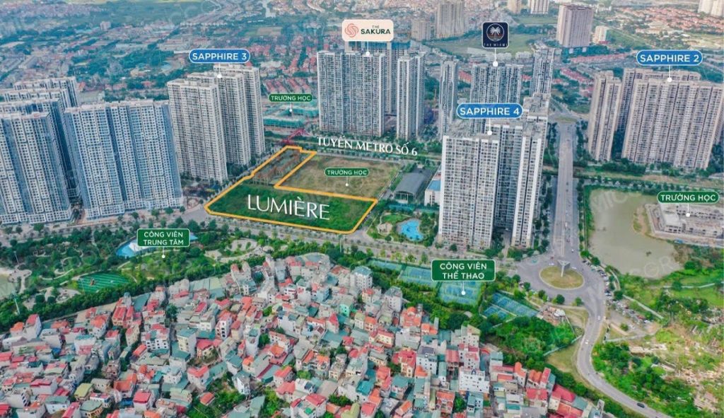 Khám phá vị trí Lumiere Evergreen tại Vinhomes Smart City