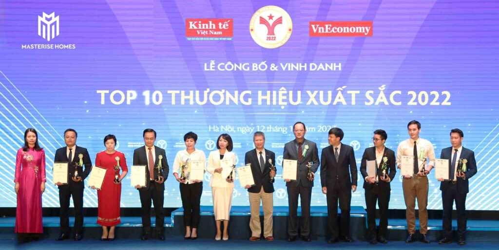 Masterise đạt top 10 thương hiệu xuất sắc 2022