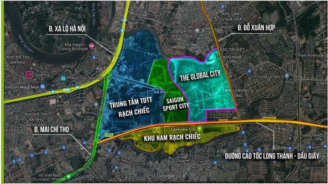 Vị trí khu đô thị The Global City Quận 2 ở đâu?