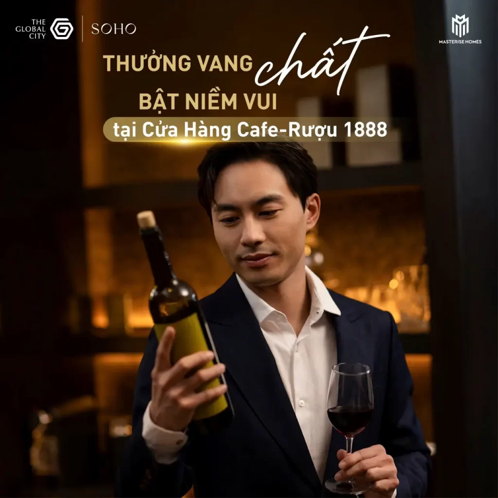 Tận hưởng những khoảnh khắc thư giãn tại CAFE-RƯỢU 1888 The Global City.