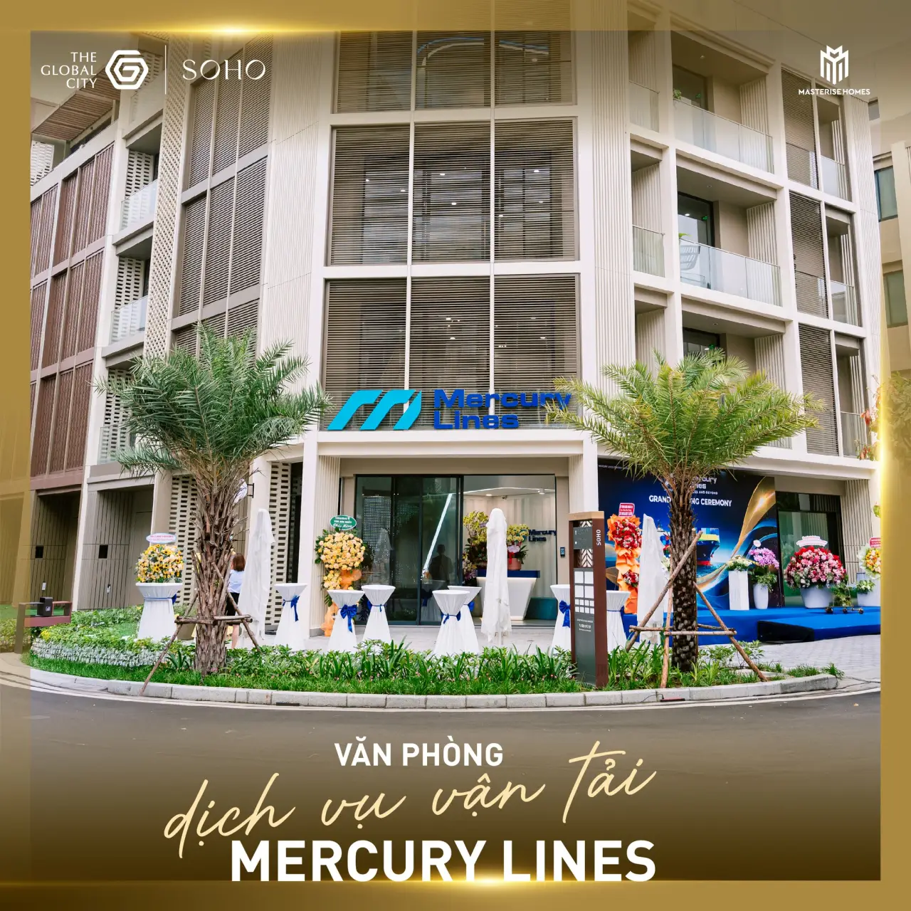 Mercury Lines, thương hiệu mới gia nhập The Global City, mang đến giải pháp logistics toàn diện.