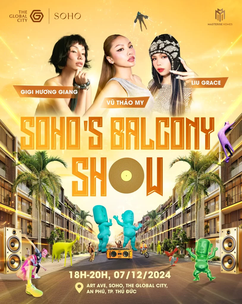 Soho’s Balcony Show là sự kiện nổi bật tháng 12 ở The Global City đang được mong chờ nhất