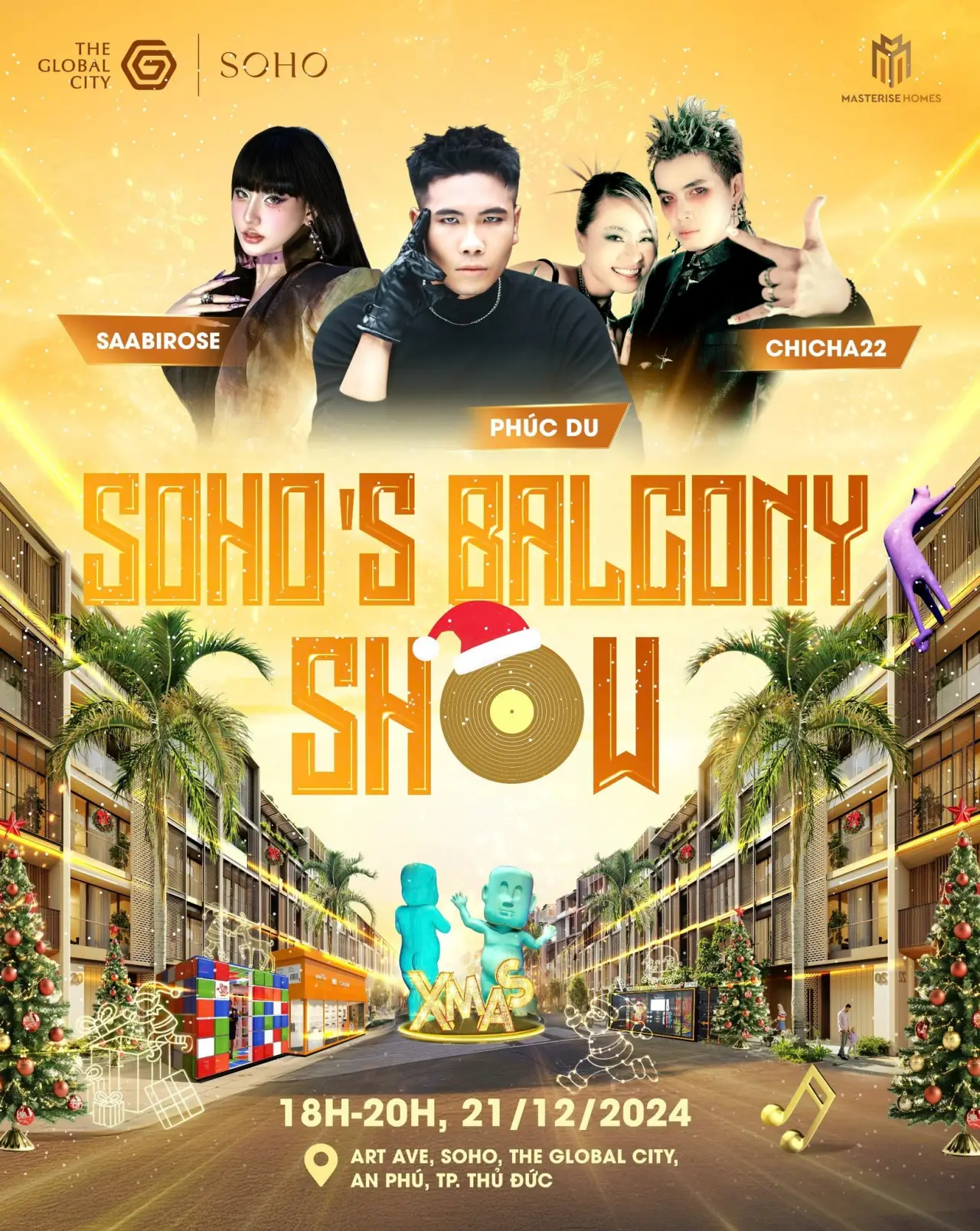 Phúc Du, CHICHA22, Saabirose hứa hẹn khuấy động sân khấu SOHOs Balcony Show No 4.