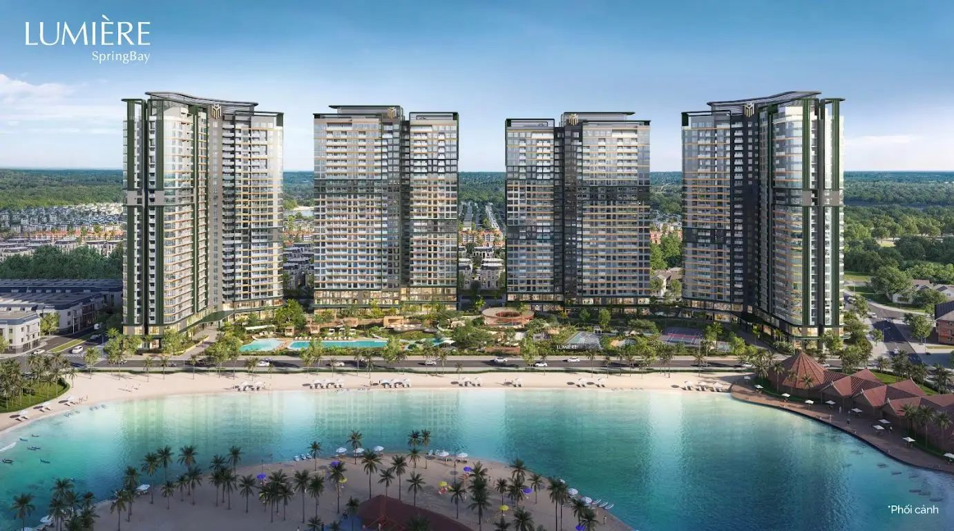 Tổng quan thiết kế 4 toà tại dự án Lumiere SpringBay