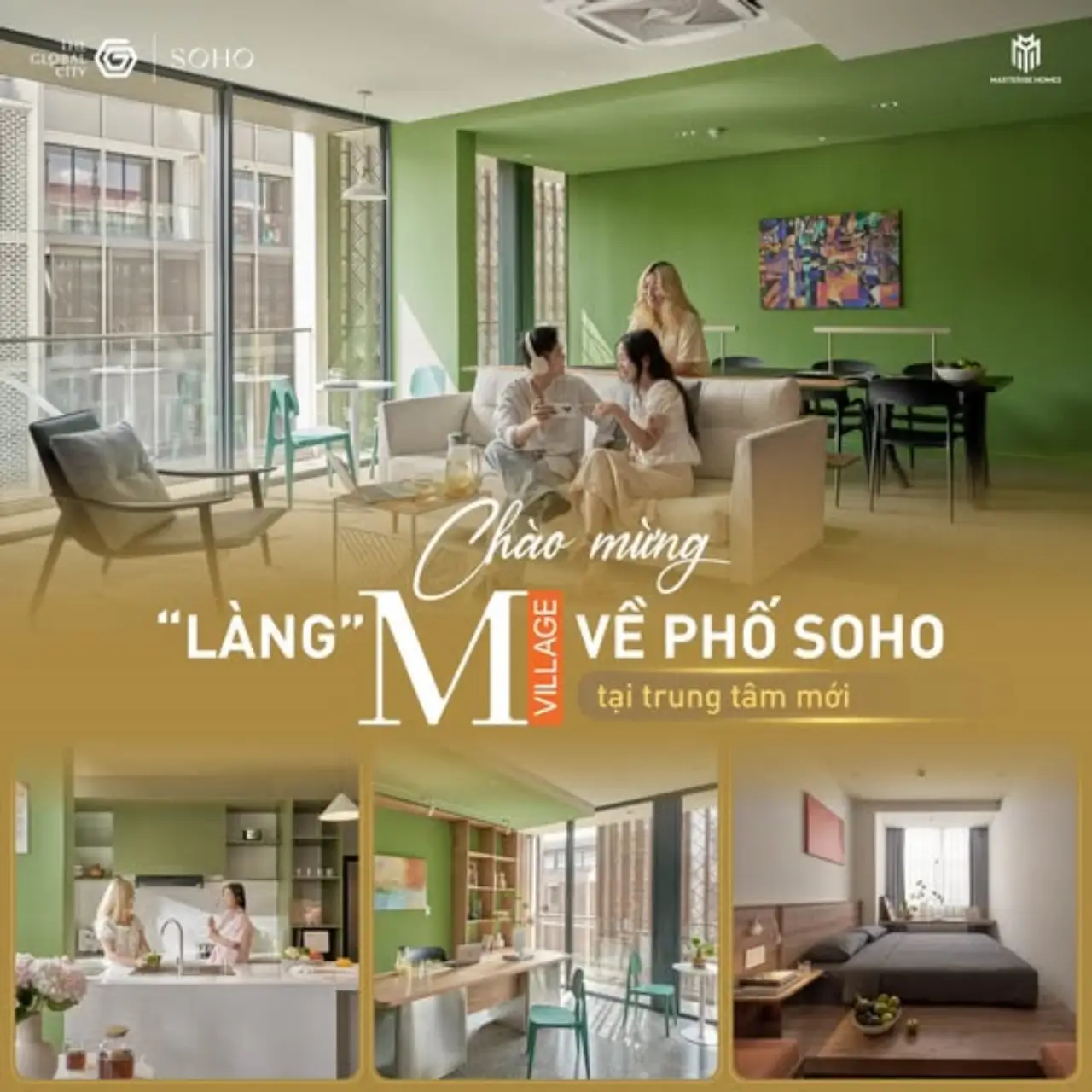 M VILLAGE ra mắt PHỐ SOHO, The Global City tiếp tục kháng định sự hợp tác chiến lược giữa những thương hiệu danh tiếng và một khu đô thị phát triển nhanh chóng.