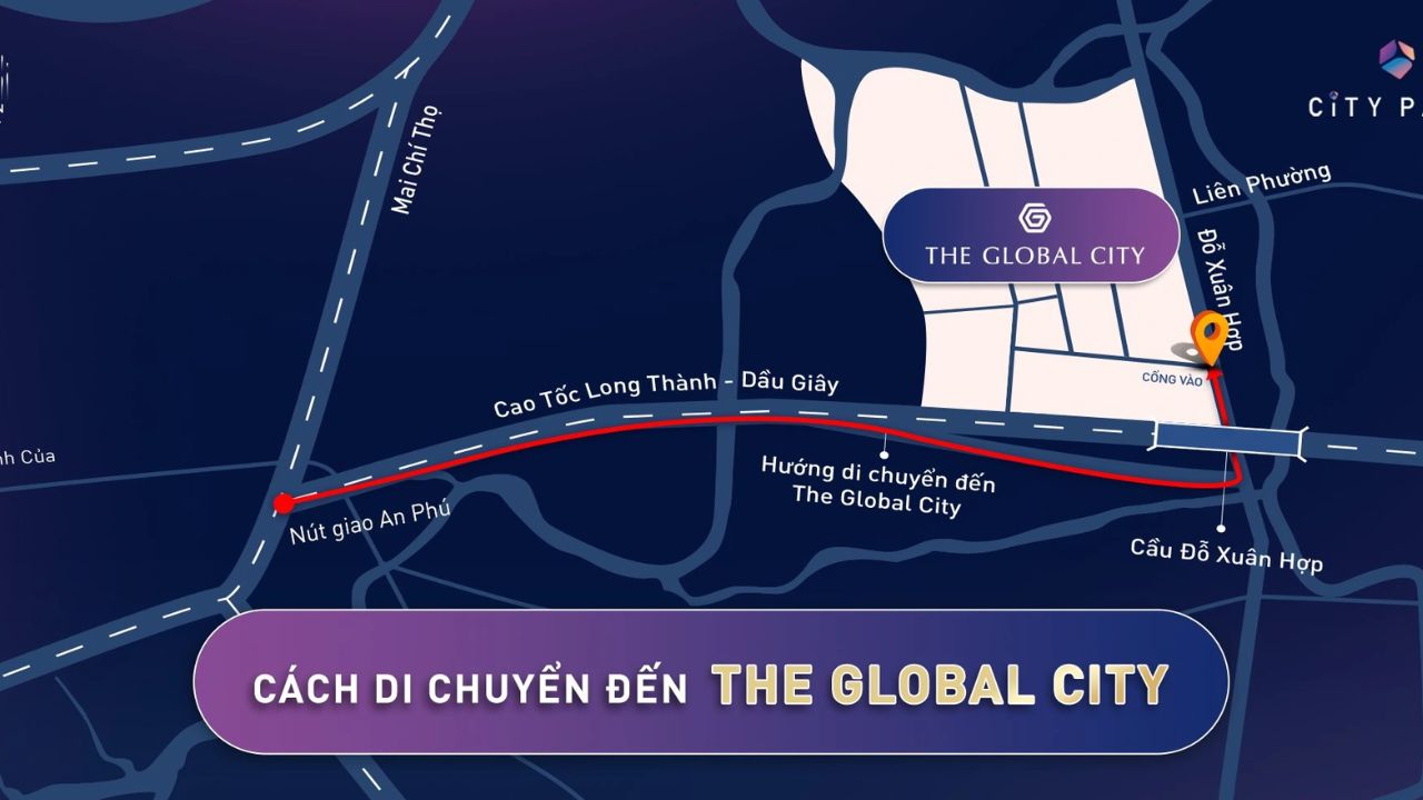 Hướng dẫn đường đi The Global City