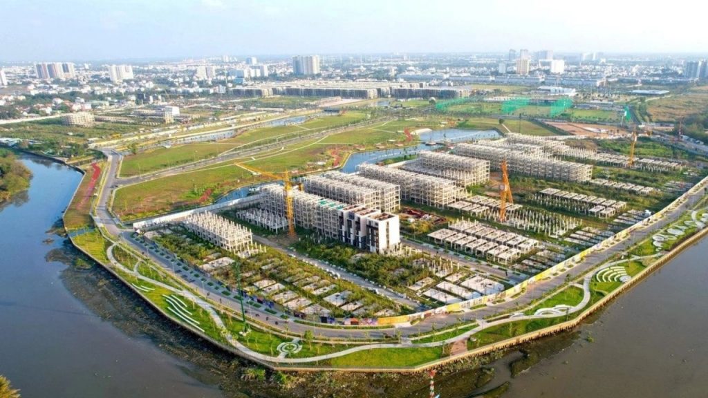 Tiến độ hoàn thành phân khu Waterfront The Global City